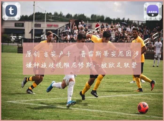 原创 吉安卢卡・普雷斯蒂安尼因涉嫌种族歧视维尼修斯，被欧足联禁赛