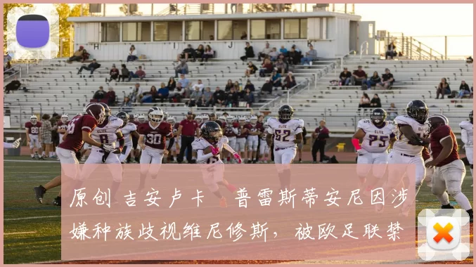 原创 吉安卢卡・普雷斯蒂安尼因涉嫌种族歧视维尼修斯,被欧足联禁赛