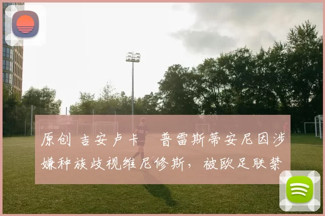 原创 吉安卢卡・普雷斯蒂安尼因涉嫌种族歧视维尼修斯，被欧足联禁赛