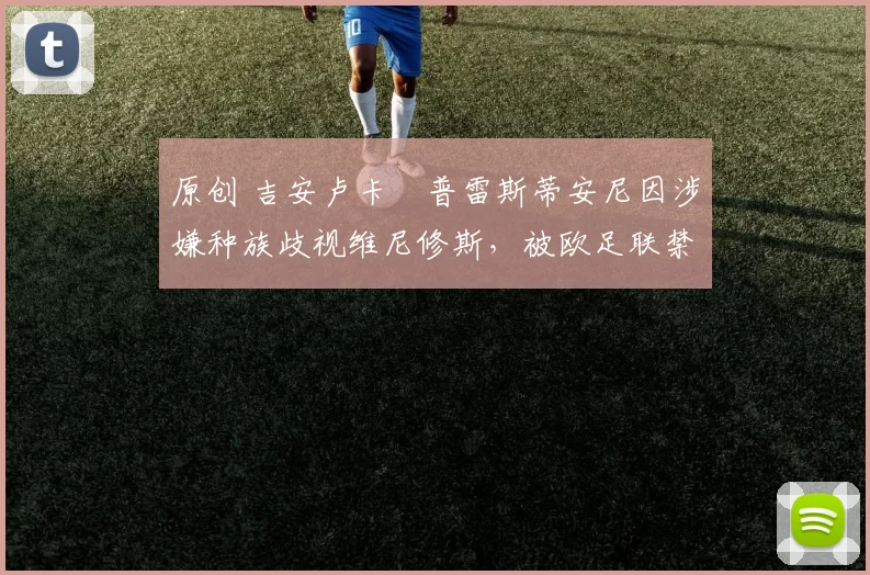 原创 吉安卢卡・普雷斯蒂安尼因涉嫌种族歧视维尼修斯,被欧足联禁赛