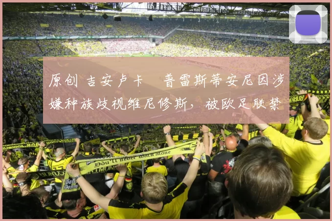 原创 吉安卢卡・普雷斯蒂安尼因涉嫌种族歧视维尼修斯，被欧足联禁赛