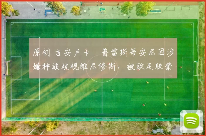 原创 吉安卢卡・普雷斯蒂安尼因涉嫌种族歧视维尼修斯,被欧足联禁赛